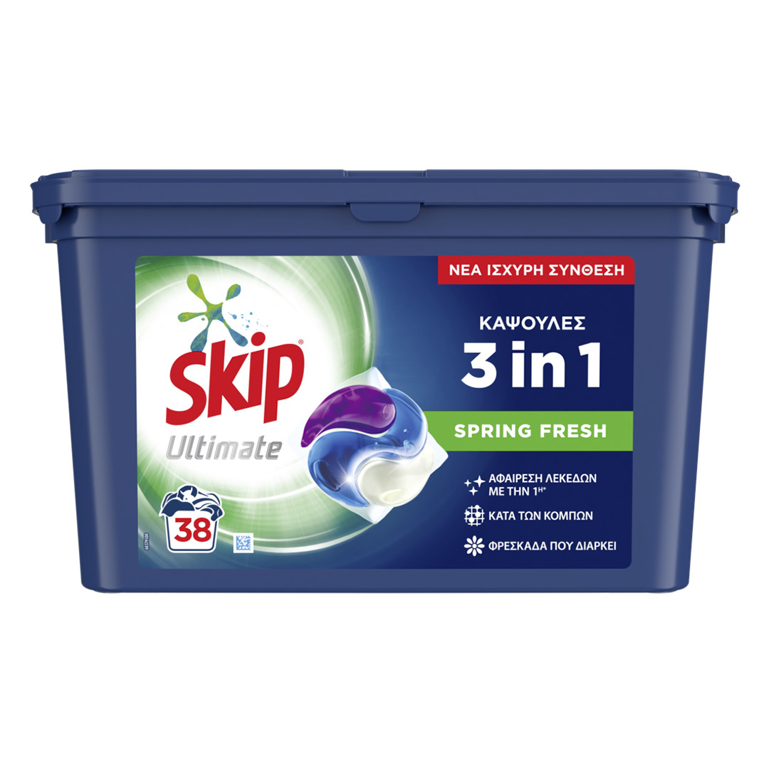 Skip Ultimate Spring Fresh Κάψουλες 3 in 1